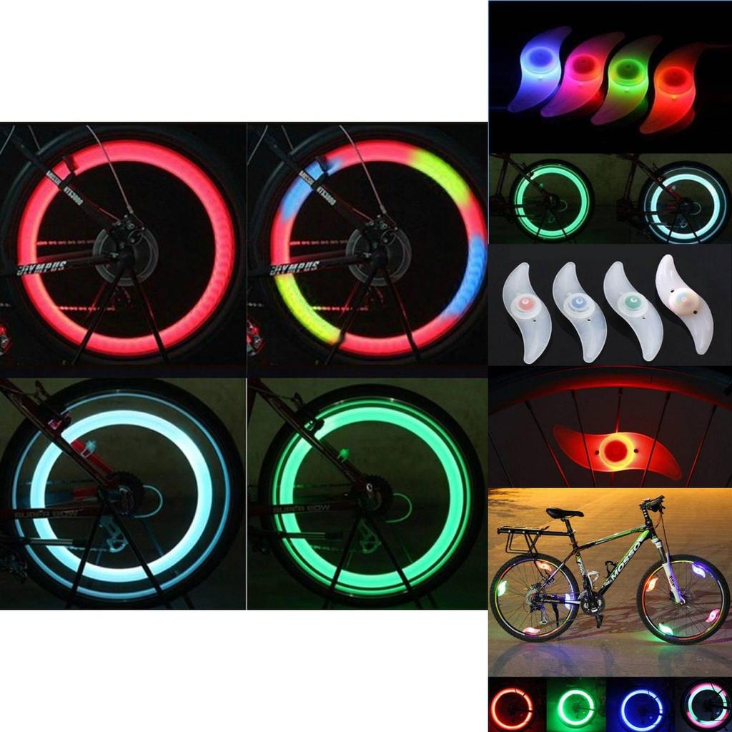 Vibrant Bicycle Spoke Lights For Mountain Bikes Colorful Abs Material With Steady And Flashing Modes