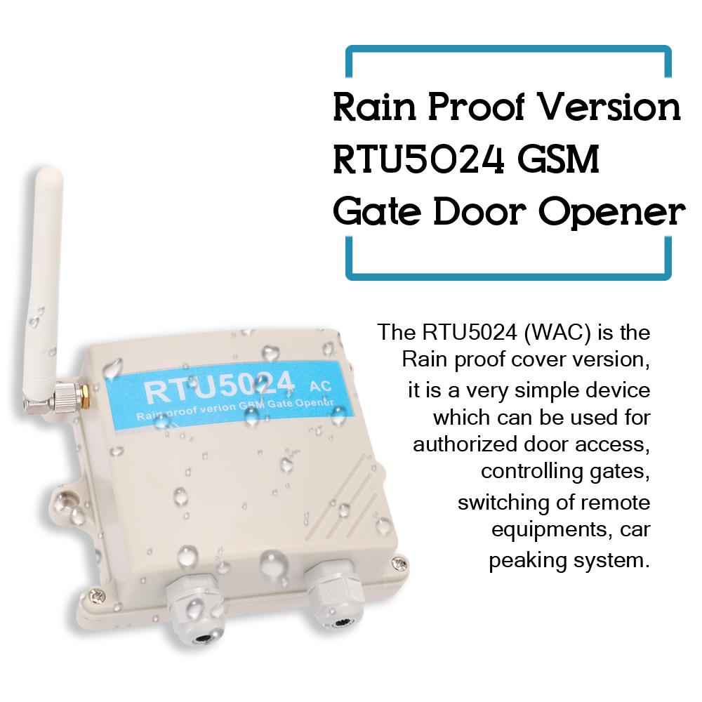 Buy Rain Proof Version RTU5024 GSM Gate Door Opener GSM Relay Remote