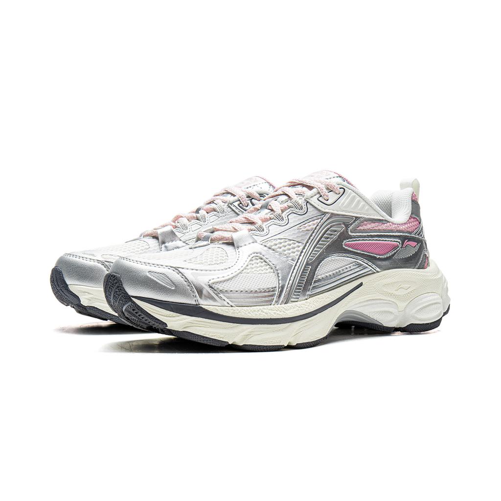 Li Ning Boom Support Cushioning Slip Resistant Abrasion Resistant Rebound Low top Running Shoes Women's ARXV006-1