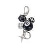 Dice No. 8 Billiards Keychain Y2K Starburst Pendant Bag Hangings Punk Ornament Accessories