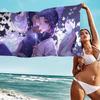 Anime Demon Slayer Kochou Shinobu Microfiber Beach Towel Absorbent Quick Dry Soft Yoga Swimming Resort Mountain Climbing Towel