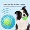Haustier-Sprachaktiviertes Gummi-Spielzeug mit Leuchte für kleine Hunde zum Spielen im Freien