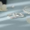 Couple Star Ring Set Minimalist Design Plated Fashion Jewelry Daily Wear