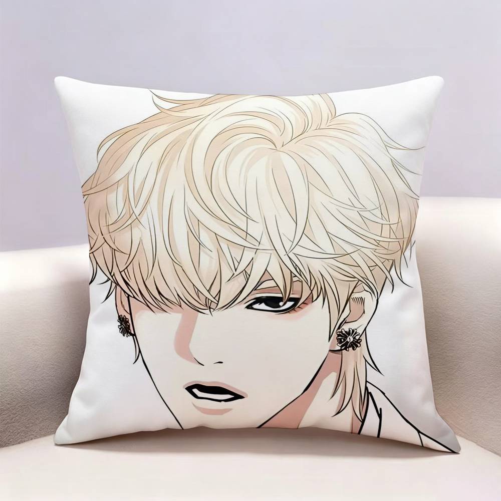 LLookism Manhwa  Doublesided print Pillow Case for Sofa Living Room Home office Decor Protective Cover