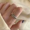 Adjustable Thai Silver Retro Ring: Trendy, Versatile, Hip Hop-Inspired Design for Women