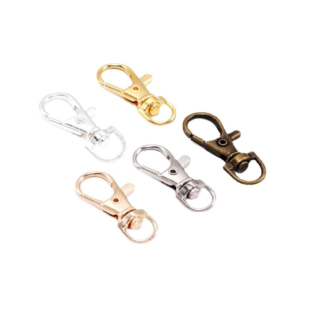 Großer DIY Karabinerhaken D-Ring Schlüsselanhänger & Handtaschenzubehör - 360° Drehschnalle für Haustiere & Taschen