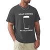 Hello Darkness My Old Friend  Draught Beer Tshirt Oversized T Shirts Tee Shirt Cute Tops Tshirts For Unisex Cotton