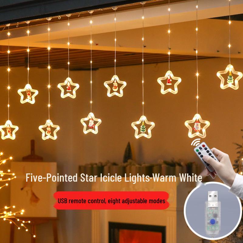 LED String Lights: Round Leather Wire, Christmas Tree Ornaments, Fairy & Icicle Lights for Festive Decor