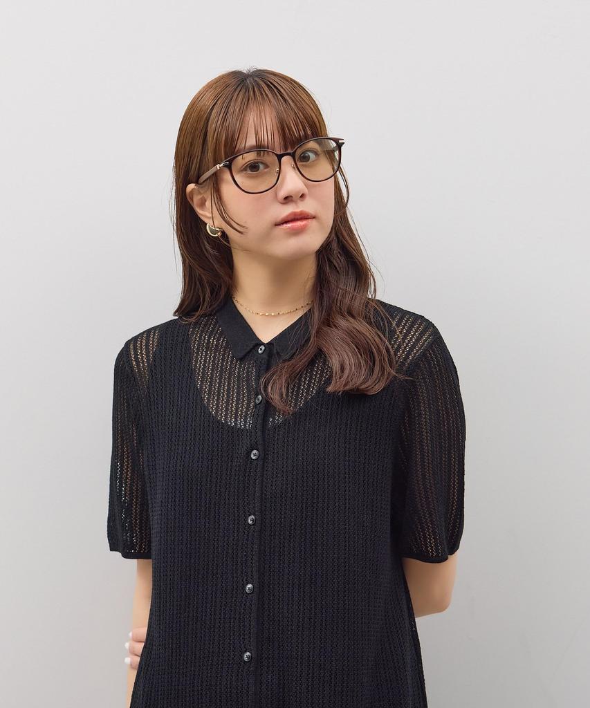 Zoff Sunglasses Colored Rubber Nose Stylish UV Unisex for Men and Women SUNCUTGlasses/UV100%CUT Boston-Style Lenses, Leather-Look Temples, Pads,