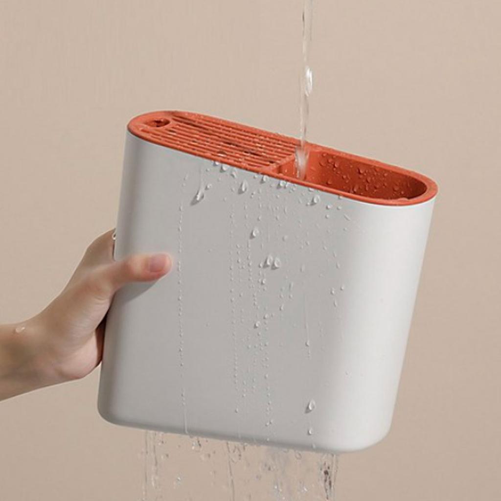 1pc Multifunctional Kitchen Cutlery Rack Inclined Chopstick Cage Plastic Storage Organizer Tableware Knife Chopsticks Holder