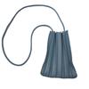 Korean Style Women's Pleated Single Shoulder Mini Crossbody Bag - Soft Leather, Versatile, Stylish Phone Carrier.