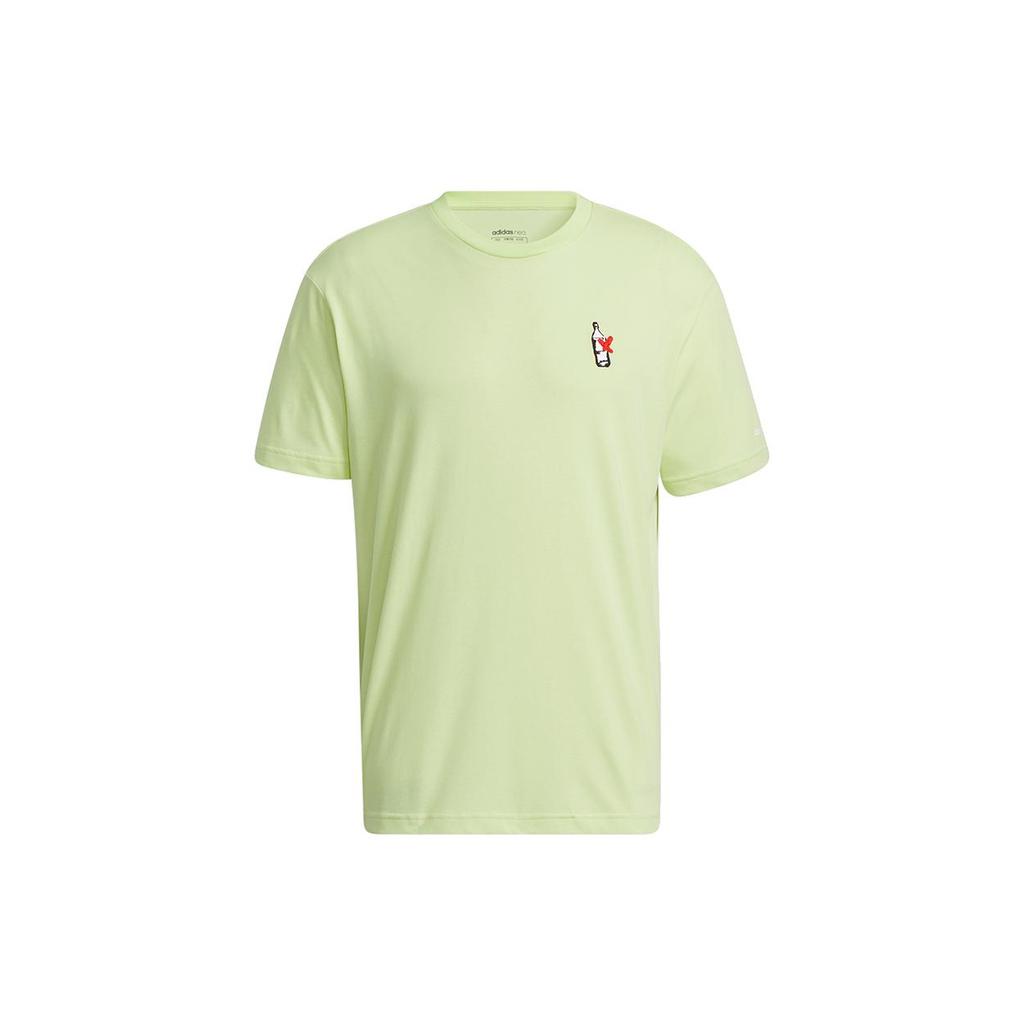Adidas Neo T Shirts Men's Lemon Crew Neck Moderate Straight Fit HF0466