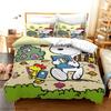 3D NEW Luxury Anime Snoopy Bedding Set Cartoon Children Bedroom Quilt Cover Boy Girl Bedclothes For Children Anime Home Gift