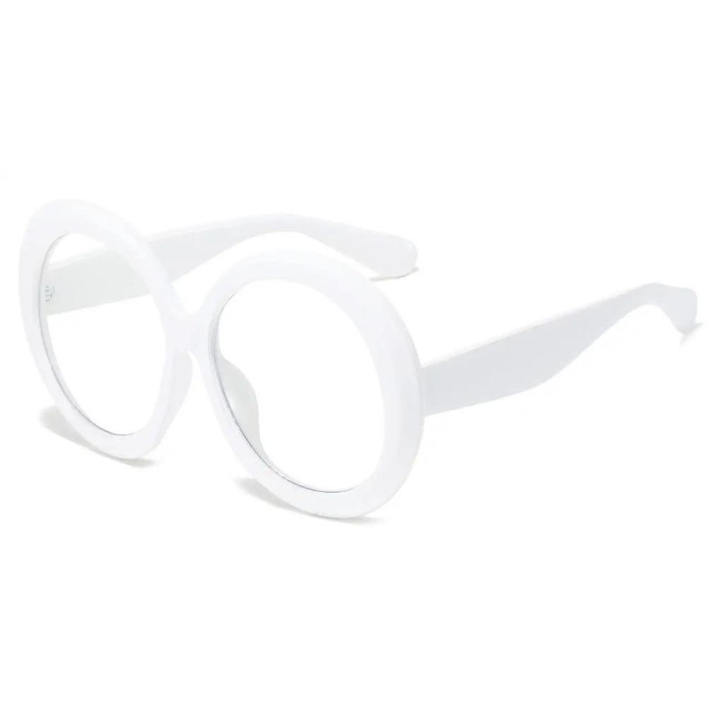 

Fashion Blue Light Glasses Women Eyewear Luxury Brand Round Big Frame Reading Glasses Optical Prescription Eyeglasses Plus +2 +3 No blue light 0