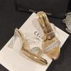 Fashion 2025Women Summer Outdoor Sandals High Heels  Fashion Female Slippers Elegant Slides Platform Rhinestone Casual Party Shoes
