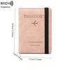 RFID anti-theft passport bag, simple and fashionable multi-functional ID bag, overseas travel passport holder