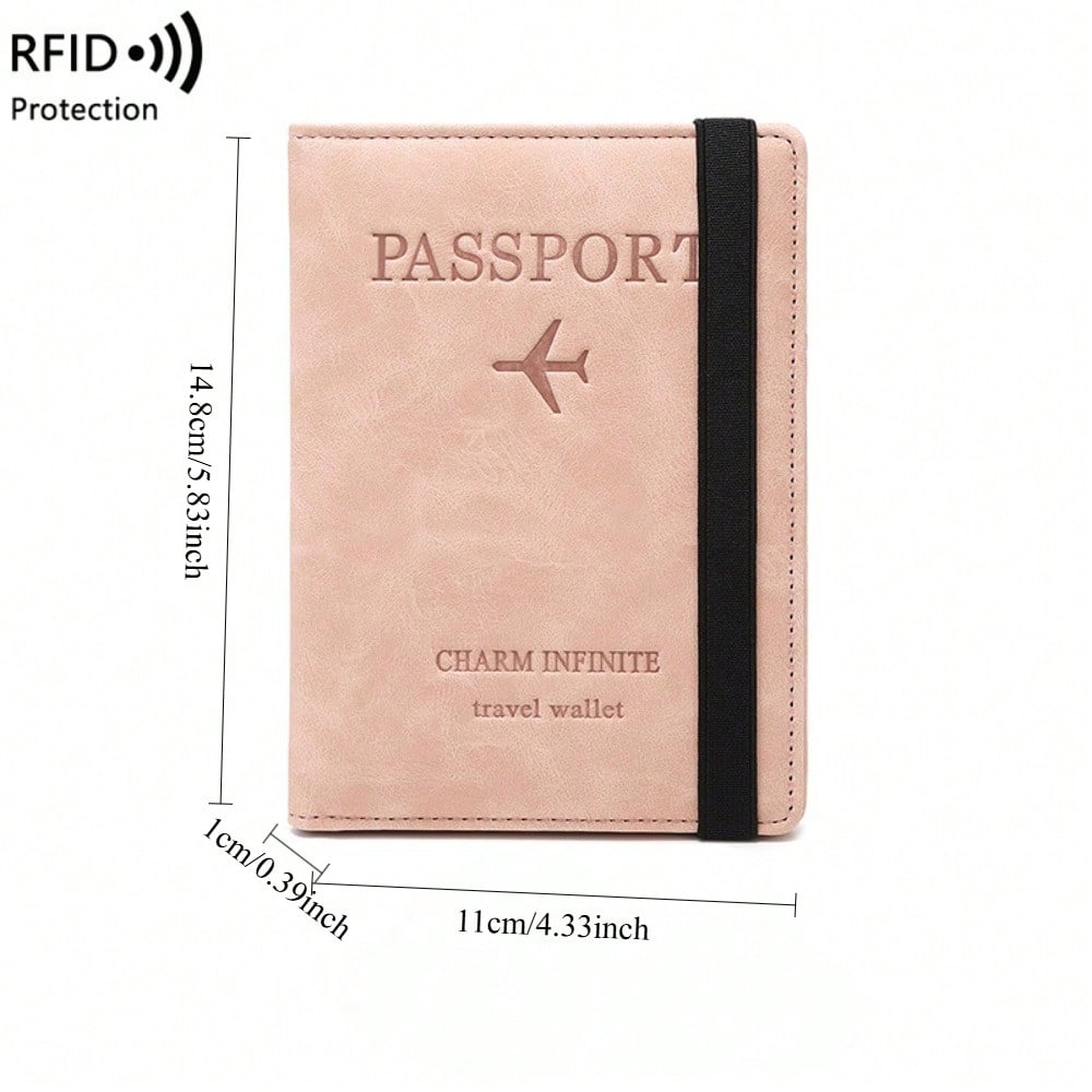 RFID anti-theft passport bag, simple and fashionable multi-functional ID bag, overseas travel passport holder