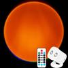LED Sunset Night Light Projector Home Decoration Lighting Portable Projection Light with Remote Control M4YD