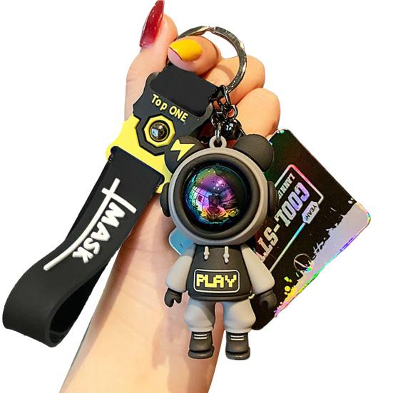 Key Chain Handmade DIY Tassels Anti-fall PVC Cute Colorful Bear Backpack Pendant Jewelry Accessories