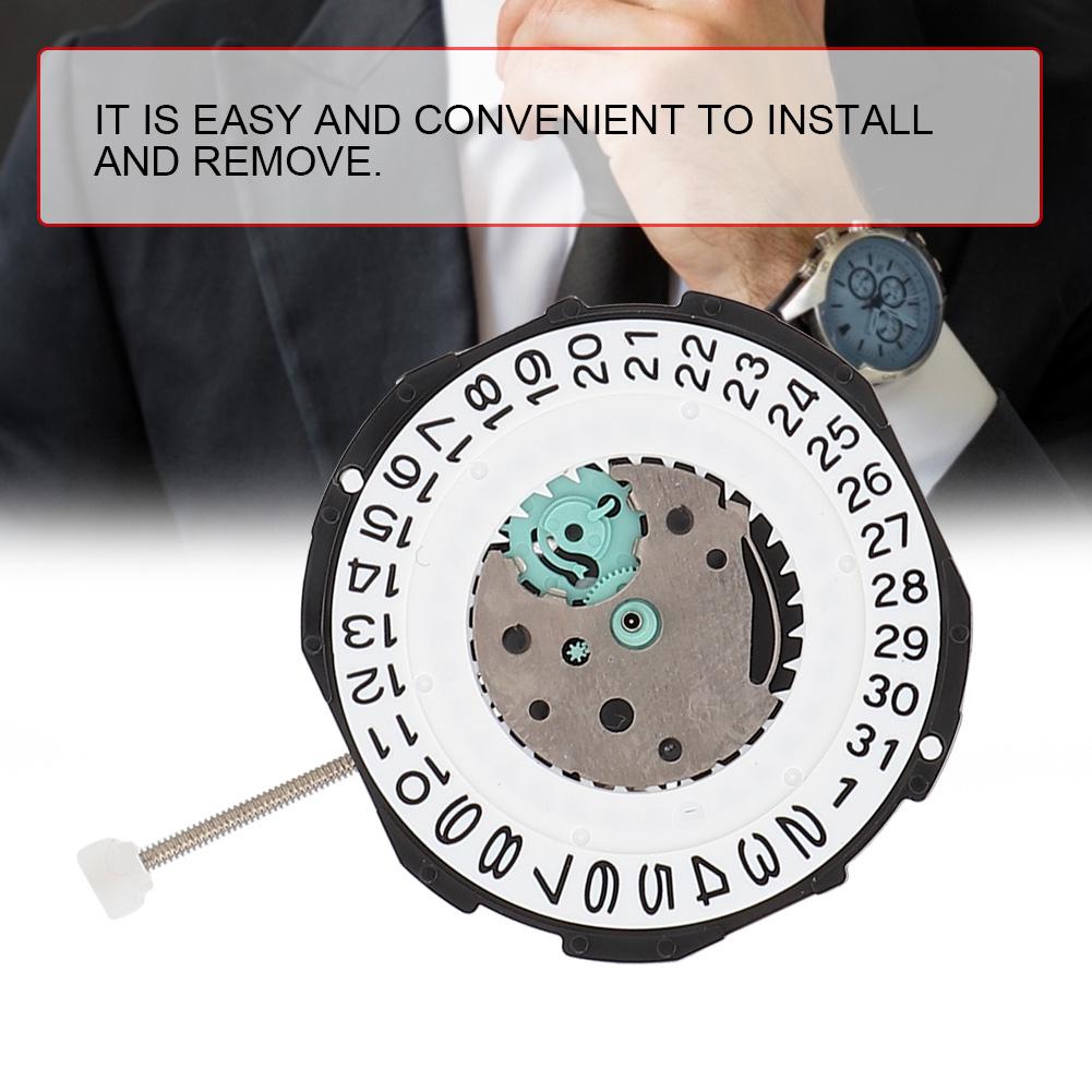 SL28 Three Hands Quartz Movement Date Watch Wristwatch Repair Accessory (Single Calendar)