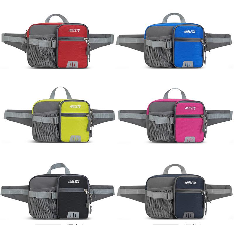 New Large Capacity Fitness Waist Pack with Water Bottle & Phone Holder for Outdoor Sports and Travel