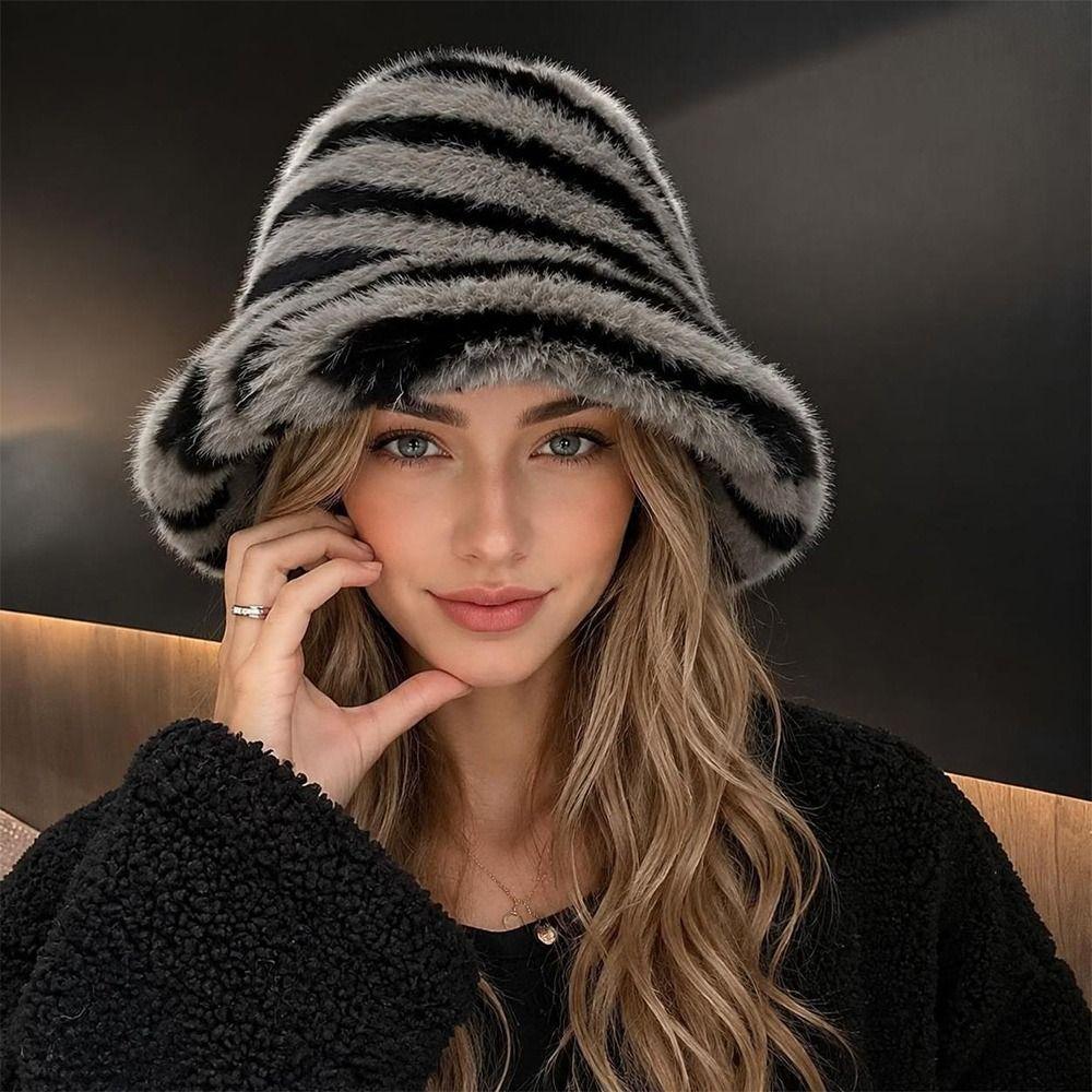 Windproof Winter Hat Scarf Set Thick Warm Plush Snood Scarf New Winter Hat Scarf Women