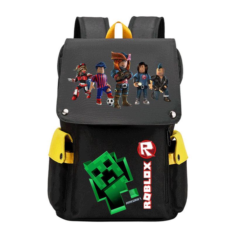 

2024 New Student School Bag Robles Printed Backpack Canvas Backpack Men and Women