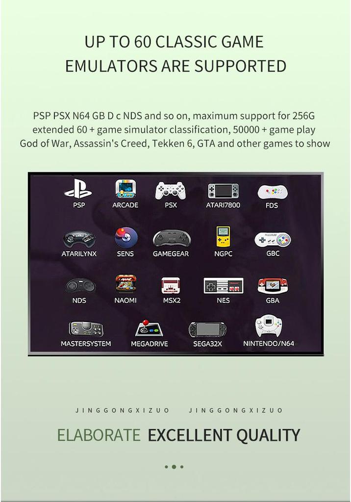 G11PRO Family Game Console: Dual System 4K TV Box & Arcade Machine for Two Players.