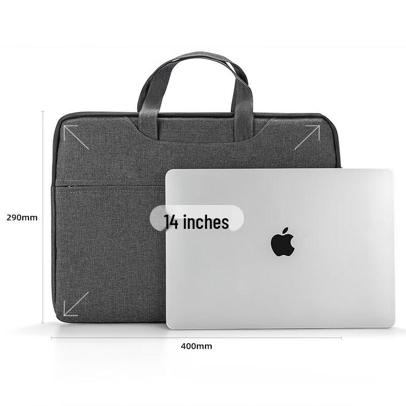 Gureide Men's Portable Zipper Briefcase