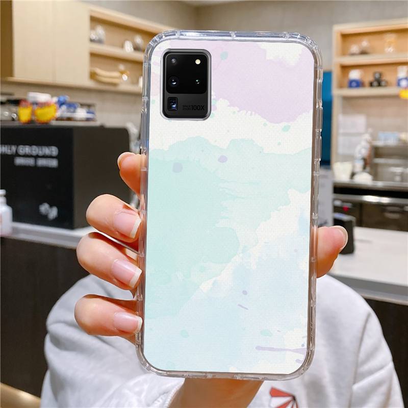 

Чехол для телефона в минималистичных цветах для Samsung Galaxy S10 S10e S8 S9 Plus S7 A70 Edge Note10 прозрачный чехол S10