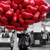 50/100 pezzi  5/10/18 pollici  Palloncini a Cuore Rosso in Foglio San Valentino Atmosfera Romantica Scena Decorazione Sfondo Compleanno Anniversario