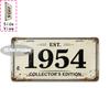 Tin Sign  Vintage Durable Metal Plaque Wall Decor Home Office Bar Man Cave Basement City Birth Year License Plate Wall Art