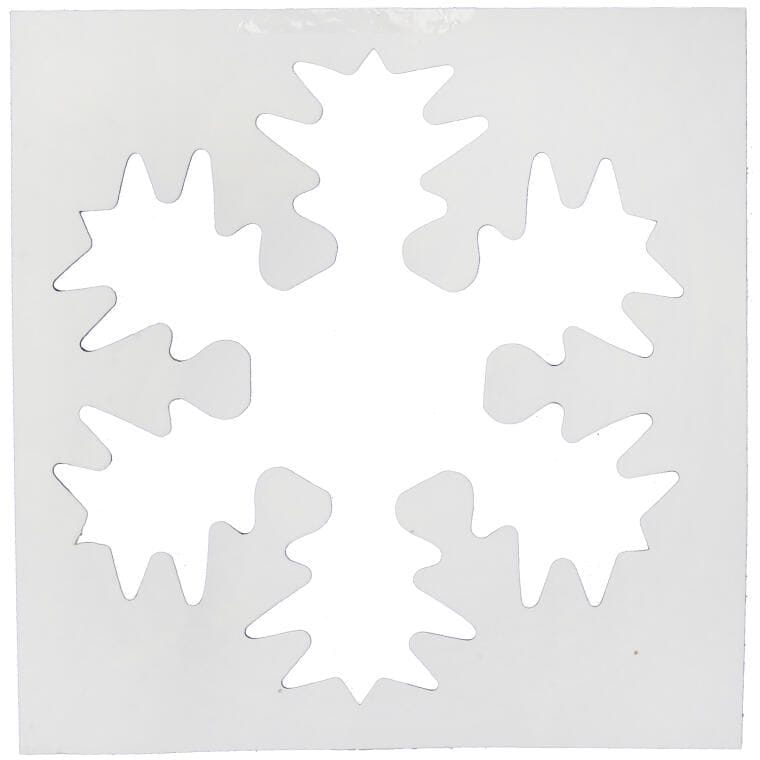 Large paper window stencil, 5 images