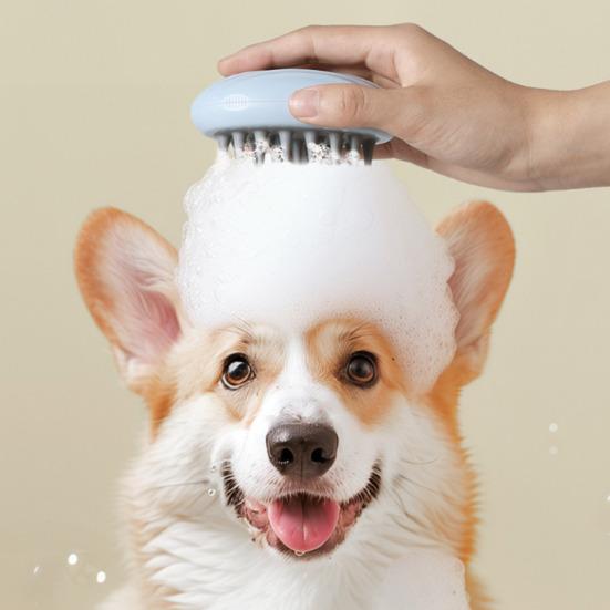 4-In-1 Pet Grooming Brush Dog Shedding Brush with Water Spray Soft Silicone Teeth Pet Massage Comb for Cats Dogs Bathing Grooming Hair Removal