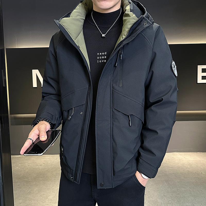 Tooling high-quality leisure outdoor sports charge jacket trendy brand warm down jacket men's clothing