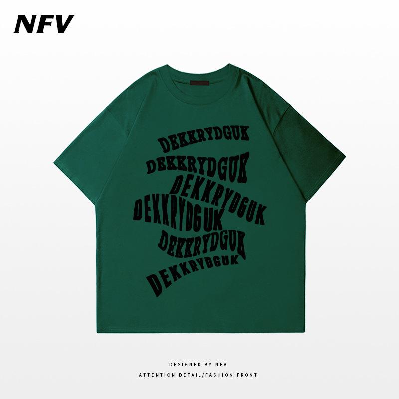 Übergröße Unisex Kreatives Buchstaben-Print Kurzarm-T-Shirt für Frauen