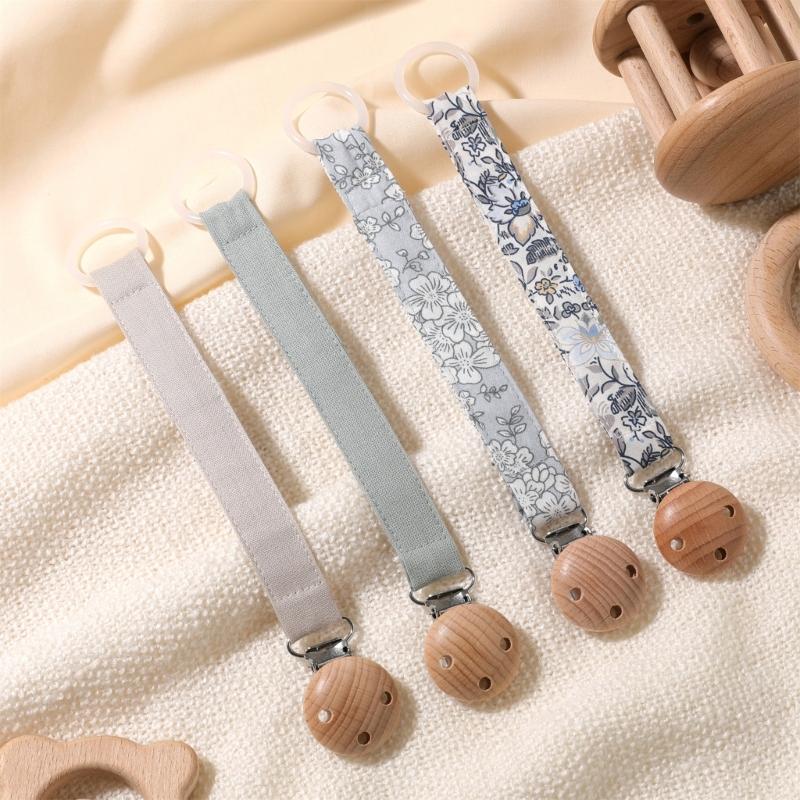 4Pcs Pacifier Clip Chain for Baby Infants Soothing Toy Lanyard Strap Dummy Holder Rope Prevent Loss and Contamination