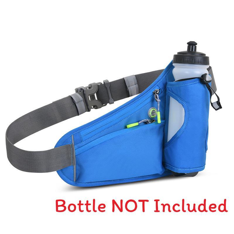 Outdoor Sports Waist Bag With Water Bottle Holder Waterproof Lightweight For Running And Cycling