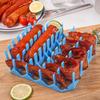 1 Stück Silikon-Heißluftfritteusen-Schale, Frittierkorb, Form, Korb, Topf, Wiederverwendbar, Hot Dog, Speck, Kuchenrost, Heimparty, Backzubehör