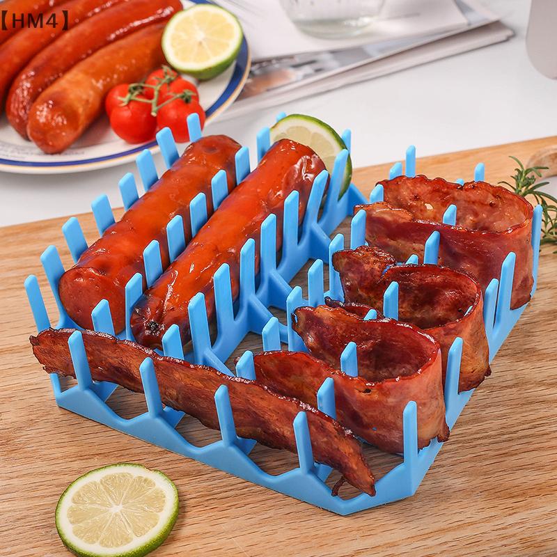 1 Stück Silikon-Heißluftfritteusen-Schale, Frittierkorb, Form, Korb, Topf, Wiederverwendbar, Hot Dog, Speck, Kuchenrost, Heimparty, Backzubehör
