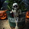 Funny Skeleton Flowerpot Decoration Outdoor Figurine Planter Garden Decor Statue for Patio Balcony Yard Indoor Home Gifts
