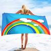 Oversized Beach Towel Soft Extra Large Pool Swim Towels For Adult Men Travel Blanket Cruise Vacation Chair Cover Rainbow Print