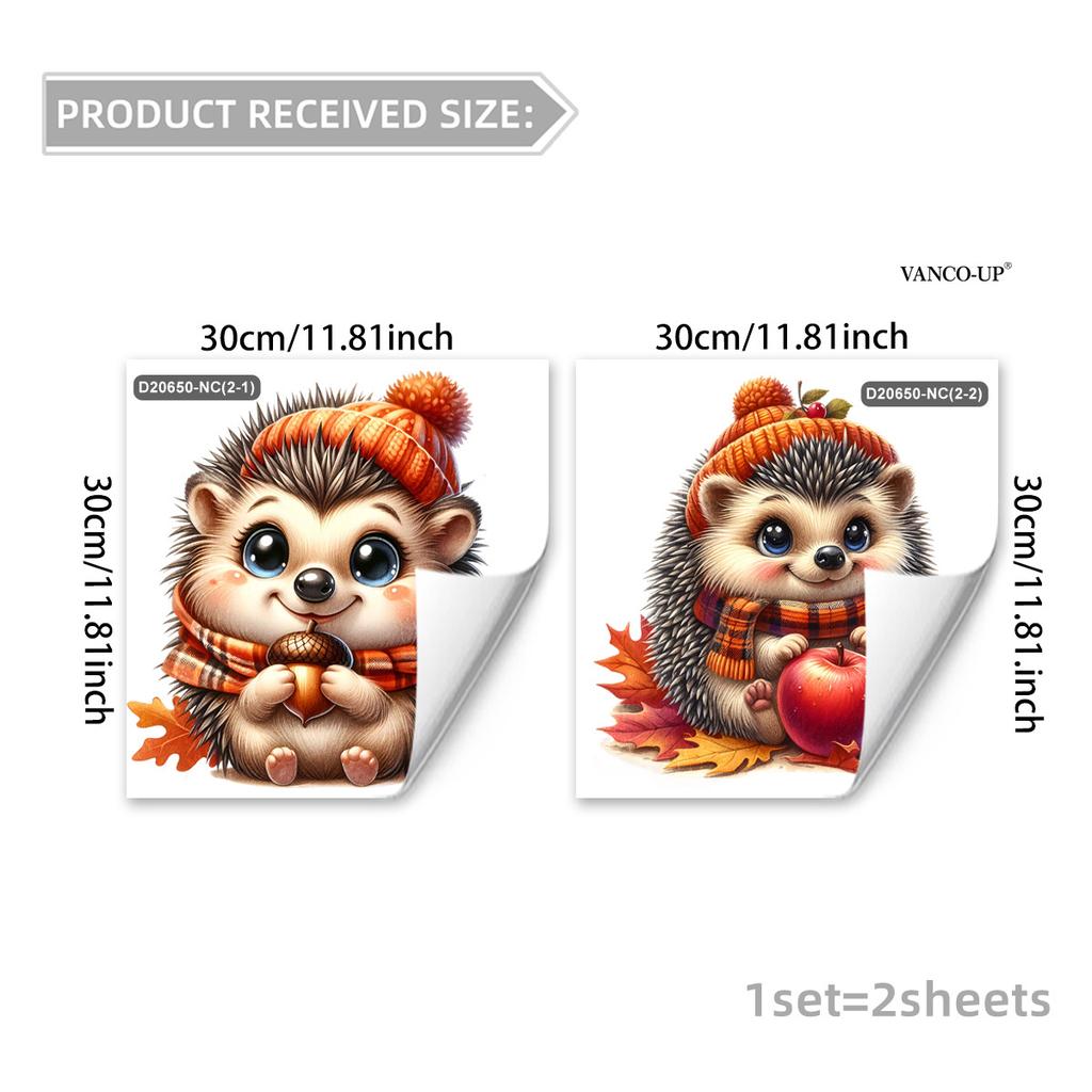 Creative Cartoon Animal Butterfly Static Window Stickers, No Glue Removable Glass Decals for Home Decor