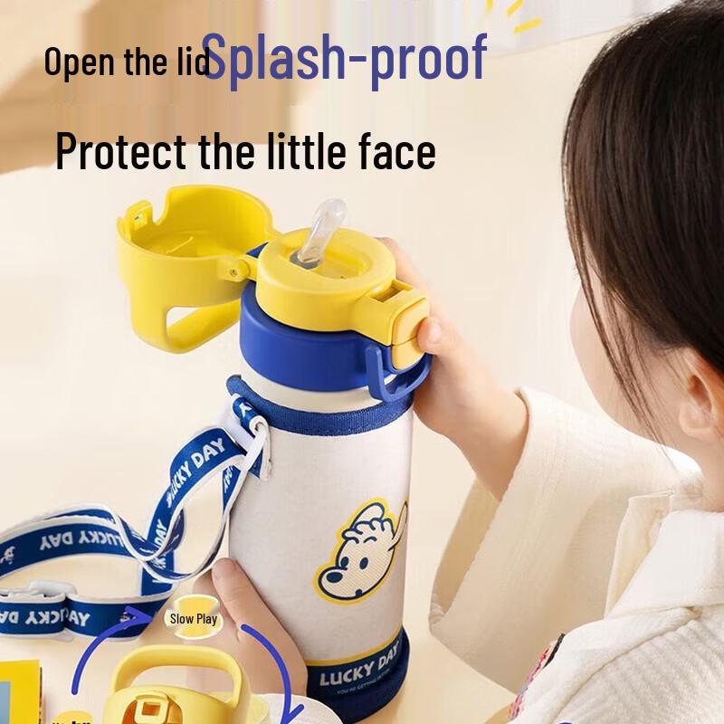 SUPOR Kids 316L Stainless Steel Insulated Straw Water Bottle