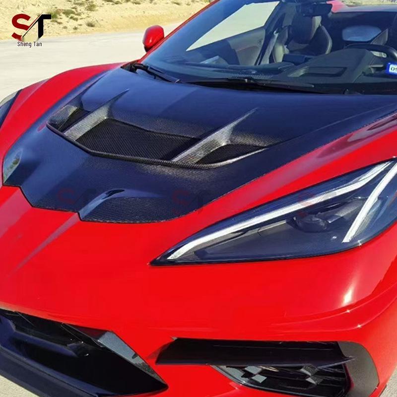 Carbon Fiber Front Hood Cover for Chevrolet Corvette C8 ZR1