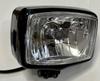 Square Headlight with H4 Square Motorcycle Multi-reflector Bulbs, Light, XAN-202 (Black)