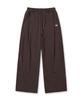 BROWNBREATH Tag Two Tuck Wide Sweat Pants - Dark Brown