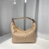 New Mini Premium Lunch Box Bag Women Handheld Woven Leather Underarm Bento Box Bag