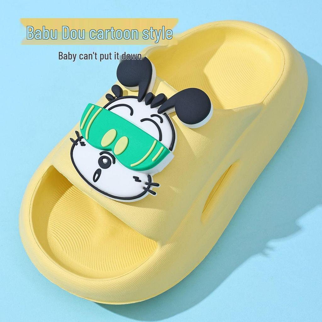 Babu Dou Kids' Non-Slip Summer Slippers for Boys & Girls - Soft Sole for Indoor/Outdoor Use