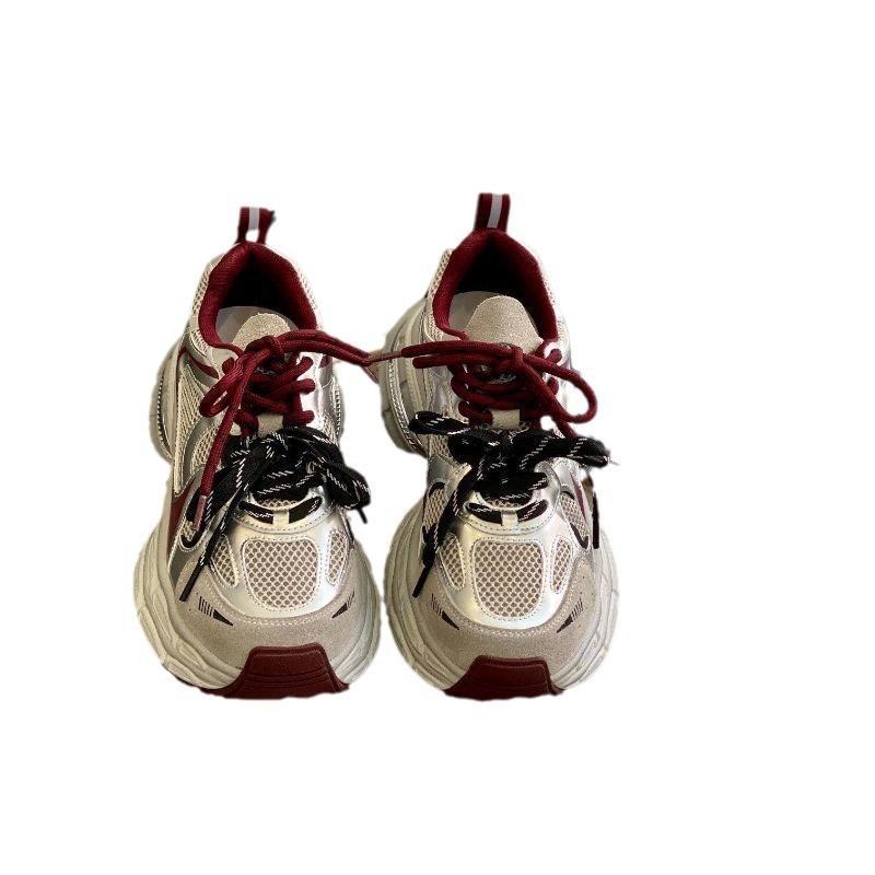 Height-increasing platform dad shoes autumn new breathable versatile lightweight non-slip casual sports shoes